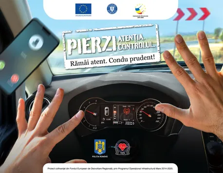 Poliția Română lansează campania de educație rutieră vizând neatenţia la volan