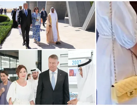 Ce preț are geanta de lux purtată de Carmen Iohannis la vizita de Emiratele Arabe Unite?