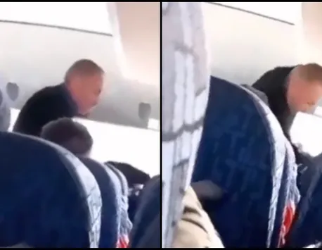 Șoferul unui microbuz, filmat cum lovește o bătrână cu pumnii în cap. „Stai pe scaun, cum îți spun eu!”