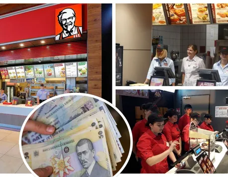 Ce salariu primește un casier la KFC în 2023. Care e condiția ca să primească un bonus de 50% din câștigurile lunare