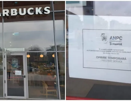 Inspectorii ANPC au închis o cafenea Starbucks din București. Ce nereguli au găsit și care este amenda primită. Imagini greu de privit