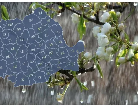 Zile cu două anotimpuri, în România. Ploile și vijeliile se instalează în perioada următoare. Urmează schimbări bruște de temperatură