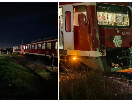 Un nou accident feroviar. TIR lovit de tren în Prahova. În tren se aflau peste 50 de oameni