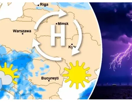 Prognoza meteo pe două săptămâni. Un anticiclon menţine vreme capricioasă în România