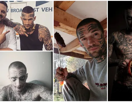 Povestea șocantă din spatele lui „Ugly Boy”. Cel mai tatuat român, o viață plină de suspans: videochat, droguri și prostituție: „Program de sclavie. 12 ore trebuia să băgăm”