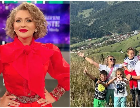 Mirela Vaida își construiește o nouă casă: „Am cumpărat aici un teren. I-am adus și pe copii sa vadă locul”