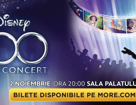 Concert „DISNEY 100” pe 2 noiembrie la Sala Palatului cu Alina Eremia, Alina Sorescu, Vlad Miriță, Ana Cebotari şi Lucian Ghimiş în prim plan