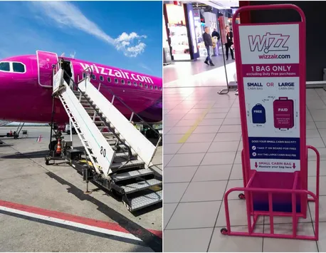 Schimbări la Wizz Air. Cât de mare trebuie să fie bagajul de mână și ce nu au voie pasagerii să introducă în el