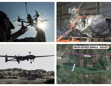 ALERTĂ în România. O dronă militară s-a prăbușit în toiul nopții la 12 km de Insula Mare a Brăilei