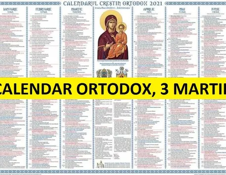 Calendar ortodox 3 martie 2024. Ce sfinţi-martiri sunt pomeniţi duminică. O lumânare aprinsă la biserică ţine departe necazurile
