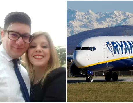 Un tânăr de 33 de ani a murit în timpul unei curse Ryanair din Torino. Soția, însărcinată, a aflat la aterizare de deces