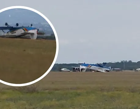 Un avion de mici dimensiuni s-a prăbușit, în Buzău. Aeronava, folosită pentru zborurile de antrenament ale parașutiștilor, era scoasă din uz de 10 ani