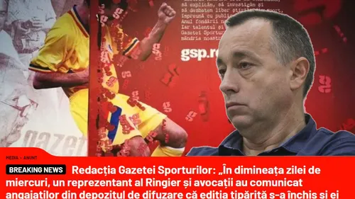 Şoc pe piaţa media: Ringier l-a dat afară pe Cătălin Tolontan! GSP nu mai apare de mâine în ediţie tipărită!
