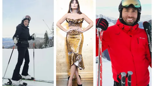 Dana Budeanu, după imaginile cu Monica Bîrlădeanu la schi în Dolomiţi: „Aşa, tati! Gheorghiţă a executat perfect, pă barosăneală”