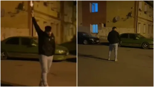 Tânăr teribilist, filmat în timp ce trăgea cu pistolul în plină stradă! Polițiștii i-au deschis dosar penal
