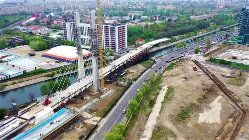 Un nou pod în București! Autoritățile au început construcția ineditului drum rutier peste Dâmbovița
