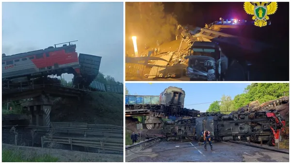 Două poduri s-au prăbușit în Rusia, provocând deraierea a două trenuri. Șapte persoane au murit și peste 60 au fost rănite VIDEO