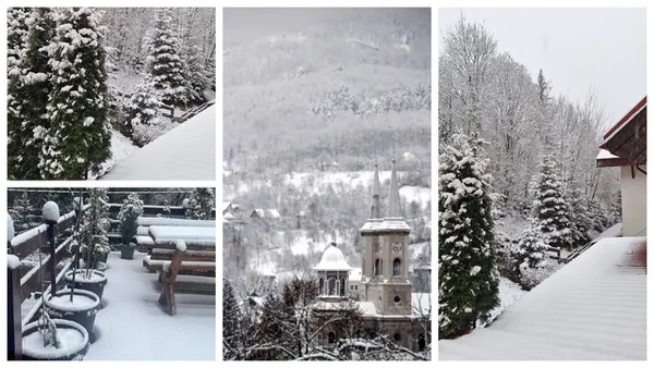 Vreme de iarnă înainte de minivacanța de 1 Mai. La munte ninge, în restul țării este frig și plouă