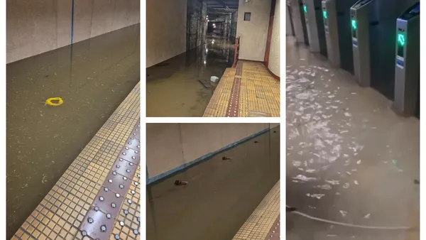 Inundaţii masive la metrou, staţia Piaţa Victoriei 2 arată ca un lac FOTO şi VIDEO