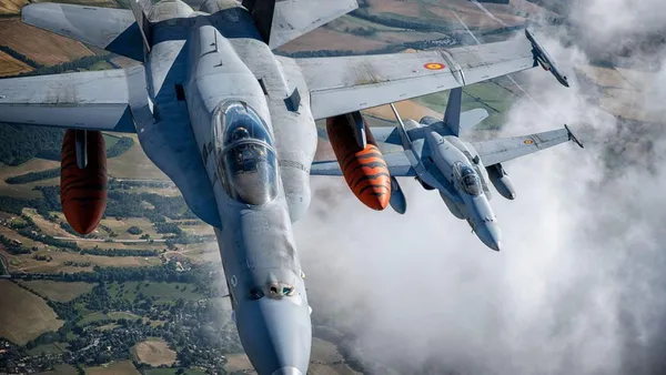Alertă în Tulcea după detectarea unei ținte aeriene în Ucraina. Două avioane F-18 spaniole au decolat de la Mihail Kogălniceanu