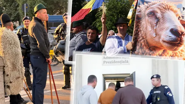 Protestul crescătorilor de animale continuă și miercuri. Reprezentanții ciobanilor, întâlnire cu consilierii președintelui Nicușor Dan la Cotroceni. Principalele revendicări