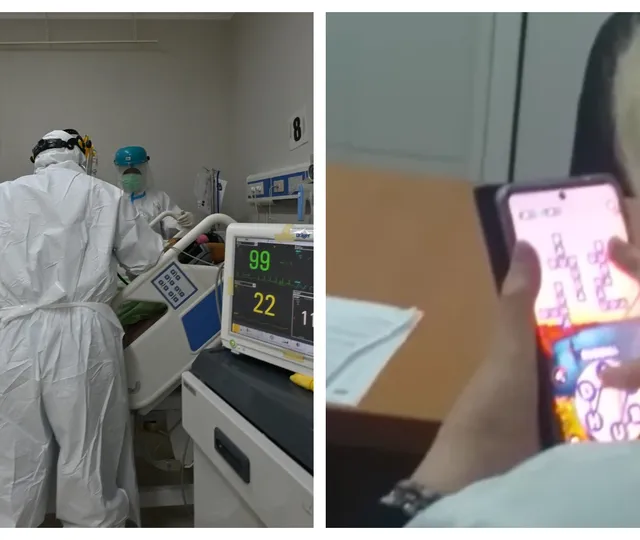 Medic, unui pacient care a filmat-o jucându-se pe telefon, în gardă, şi i-a reproşat că pacienţii aşteaptă la uşă: Dacă eşti obraznic, să te trimit şi în altă parte! Termină! Vrei să chem poliţia? – VIDEO