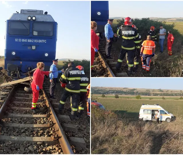Sfârșit cumplit pentru un copil de 13 ani și un bărbat de 30. Au murit pe loc, loviți de tren