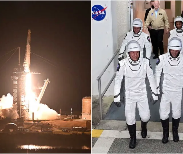 Patru astronați se îndreaptă spre Stația Spațială Internațională! Space X a trimis un alt echipaj care va sta șase luni la bordul stației orbitale