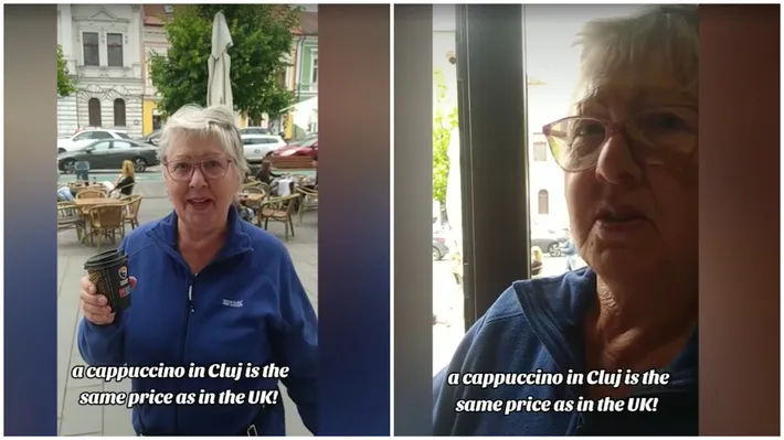 Reacția de milioane a unei turiste din Marea Britanie, la prețul unei cafele în Cluj: ”Oh, Doamne!”