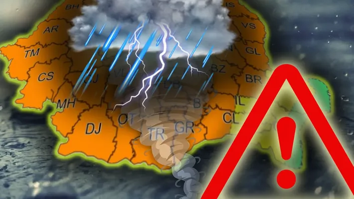 Alertă meteo de la ANM! Ploi torențiale, fulgere, grindină și vijelii cu rafale de până la 90 km/h. Codul portocaliu a făcut ravagii VIDEO