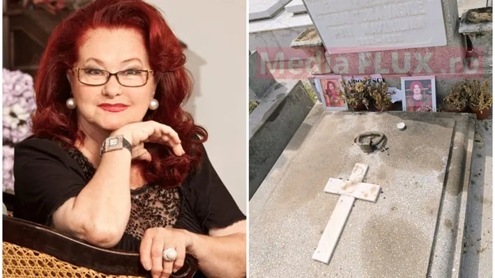 FOTO Mormântul regretatei Stela Popescu, într-o stare deplorabilă. Actrița a fost uitată de familie și de prieteni