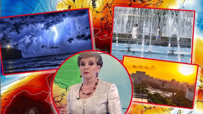 PROGNOZA METEO lunară. Vară cu caniculă şi furtuni, meteorologul Romica Jurca a citit hărţile ANM