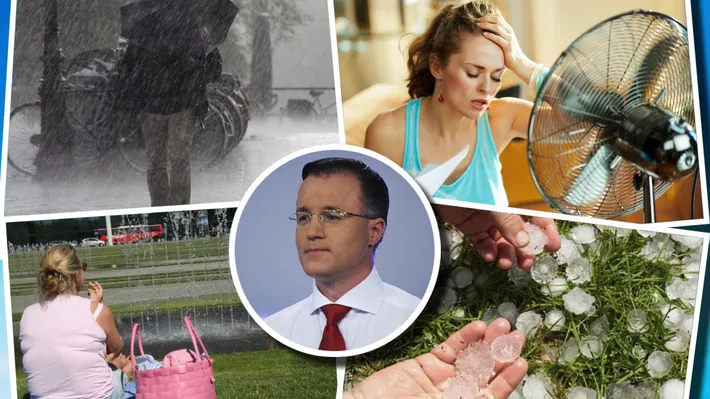 Prognoza meteo. Un turbion aduce ploi abundente şi vijelii. Silviu Grigore a citit hărţile ANM pentru toată săptămâna