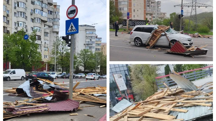 ANM anunţă coduri de vreme rea în toată ţara. Vijeliile fac prăpăd deja în Moldova, un bărbat a murit lovit de un acoperiş FOTO şi VIDEO