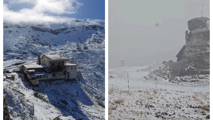 Vine iarna, la munte au început ninsorile. Ploi abundente în restul ţării, este alertă de inundaţii