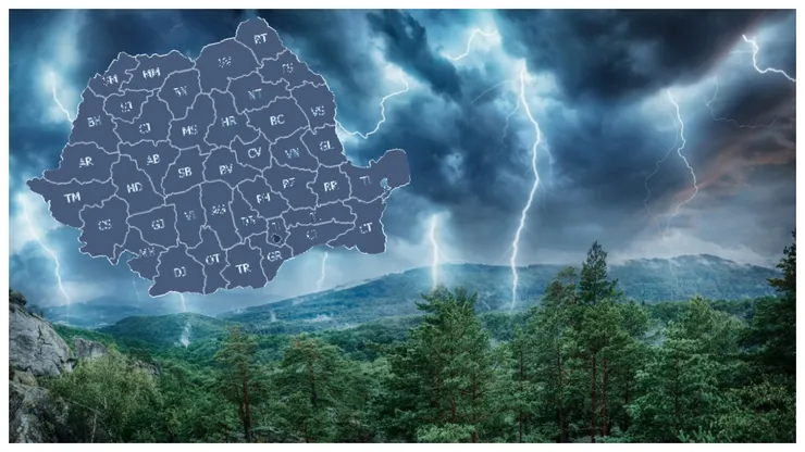 ANM a schimbat brusc prognoza pentru România. Vremea o ia razna, alertă de ploi și furtuni violente