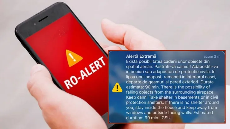 Mesaj RO-Alert prin care populaţia este avertizată privind o posibilă incursiune de drone / MApN: Ţintă aeriană, detectată în Ucraina, în apropierea graniţei/ Două avioane F-16, ridicate