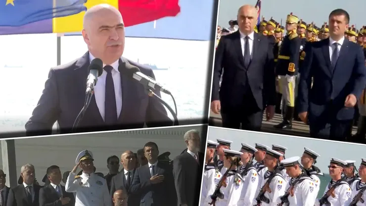 Premierul Ilie Bolojan, la Ziua Marinei 2026: „Le mulţumesc celor care, veghind pe mare, ne permit nouă să dormim liniştiţi pe uscat. În aceste vremuri, oricât ar fi de tulburi apele în jurul nostru, România îşi va apăra graniţele”