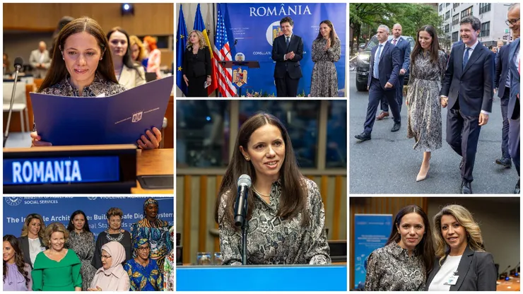 Mirabela Grădinaru, prezentă la mai multe evenimente oficiale în New York. Partenera lui Nicușor Dan a participat la întâlnirea cu românii din SUA