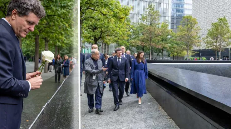Nicușor Dan și Mirabela Grădinaru, la Memorialul 9/11 din New York. Omagiu adus victimelor atentatelor