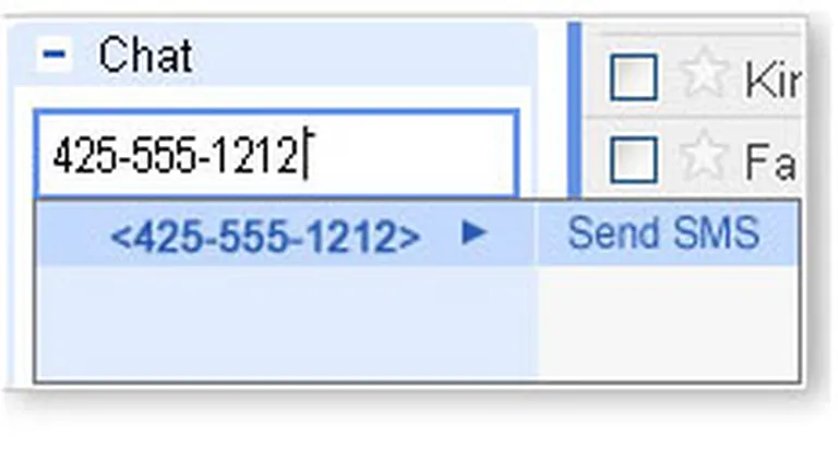 Gmail permite trimiterea de SMS-uri gratuite direct din chat