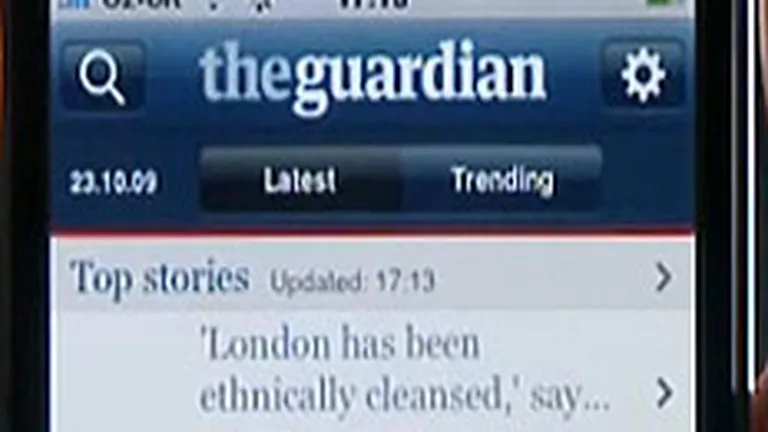 Ziarul The Guardian o ia \pe dupa cires\: Accesul pe site e gratuit, dar aplicatia pentru iPhone costa