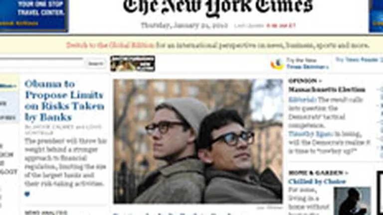 Continutul de pe site-ul New York Times, cu plata din 2011