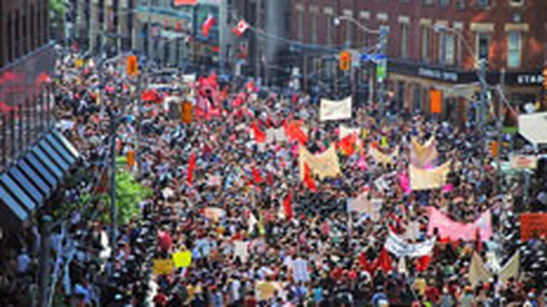 Summitul G20: 3.000 de oameni au protestat la Toronto