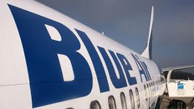 Blue Air estimeaza un avans de 5% al afacerilor in acest an, la 160 mil. euro