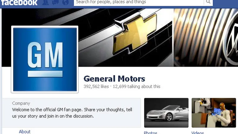 General Motors si-ar putea face din nou publicitate pe Facebook
