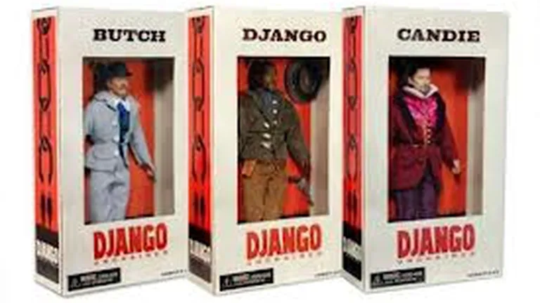 Papusi inspirate de personajele din filmul Django Unchained, retrase de pe eBay