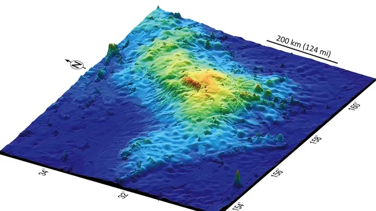 Cel mai mare vulcan din lume se afla sub Oceanul Pacific