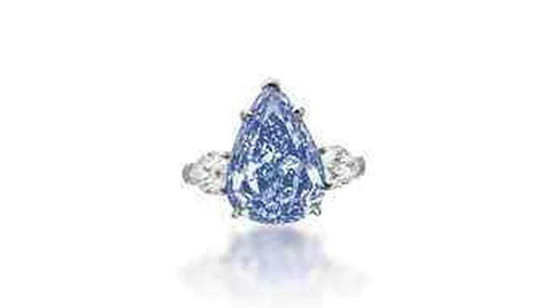 Cum arata cel mai mare diamant albastru din lume, in valoare de 25 mil. dolari