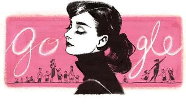 Google o sarbatoreste pe Audrey Hepburn